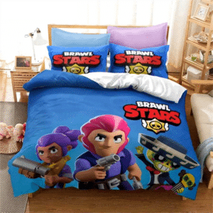 Brawl-Stars-Bedding-Set-Anime-Duvet-Cover-Quilt-Cover-Pillowcase-Double-Size-Kids-Bedroom