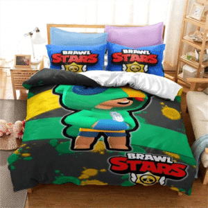 Brawl-Stars-Bedding-Set-Anime-Duvet-Cover-Quilt-Cover-Pillowcase-Double-Size-Kids-Bedroom