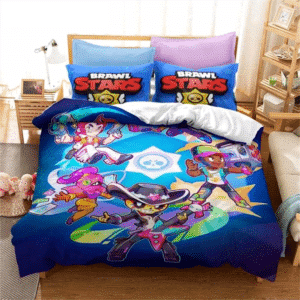 Brawl-Stars-Bedding-Set-Anime-Duvet-Cover-Quilt-Cover-Pillowcase-Double-Size-Kids-Bedroom