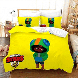 Brawl-Stars-Bedding-Set-Anime-Duvet-Cover-Quilt-Cover-Pillowcase-Double-Size-Kids-Bedroom