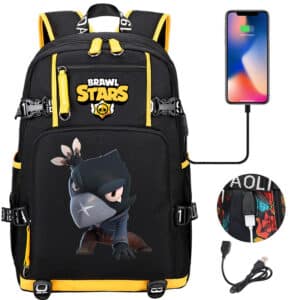 Phoenix Crow Brawl Stars Backpack With USB Charging
