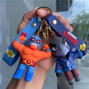 Brawl Stars Figures Keychain: El Primo & Crow