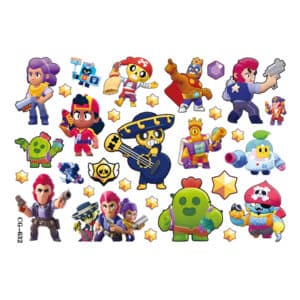 Official Brawl Stars Tattoo Stickers